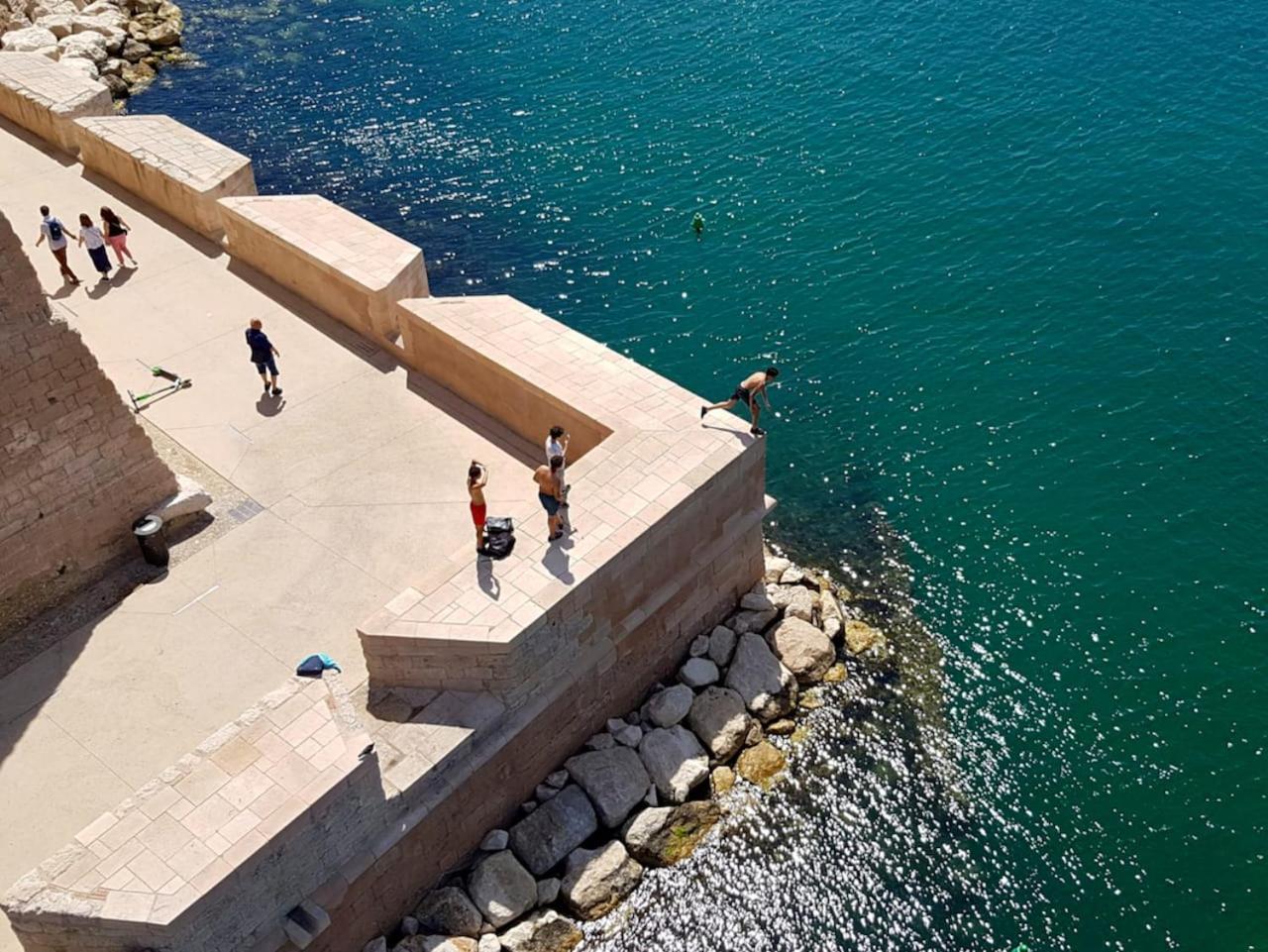 Vue Mer Plage Catalans Vieux Port Clim - 2 Chambres Marseilles Exterior foto